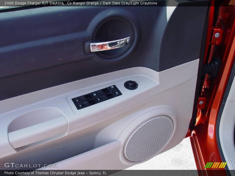 Go Mango! Orange / Dark Slate Gray/Light Graystone 2006 Dodge Charger R/T Daytona