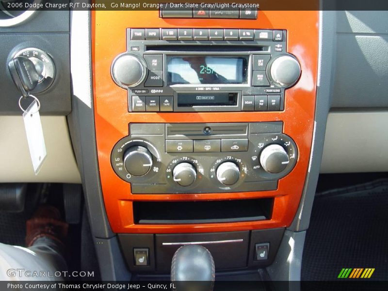 Go Mango! Orange / Dark Slate Gray/Light Graystone 2006 Dodge Charger R/T Daytona
