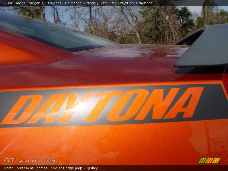 Go Mango! Orange / Dark Slate Gray/Light Graystone 2006 Dodge Charger R/T Daytona