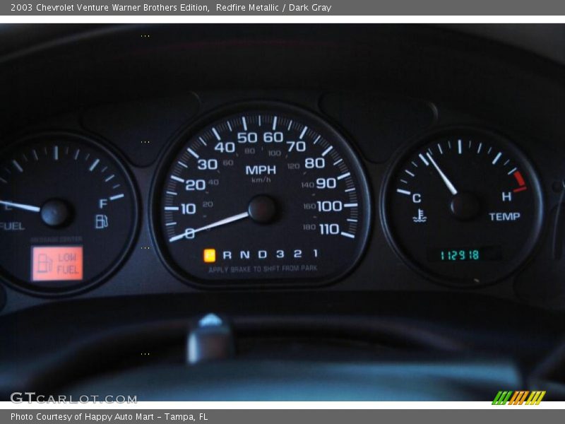 Redfire Metallic / Dark Gray 2003 Chevrolet Venture Warner Brothers Edition