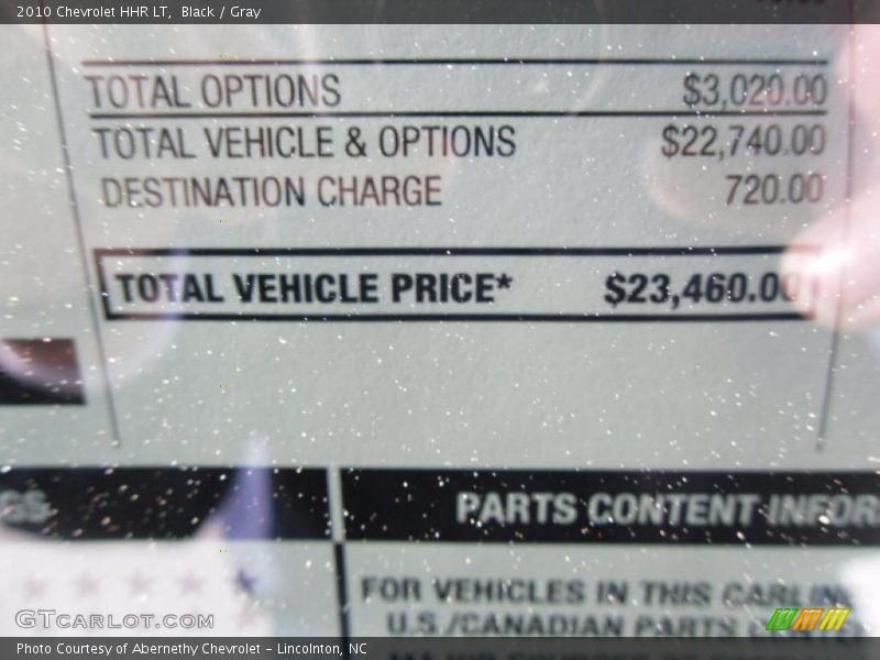 Black / Gray 2010 Chevrolet HHR LT