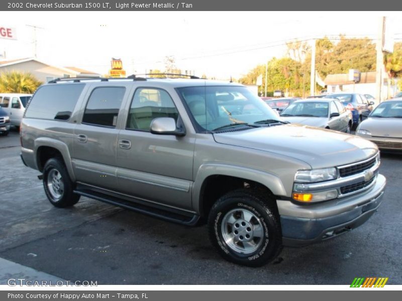 Light Pewter Metallic / Tan 2002 Chevrolet Suburban 1500 LT
