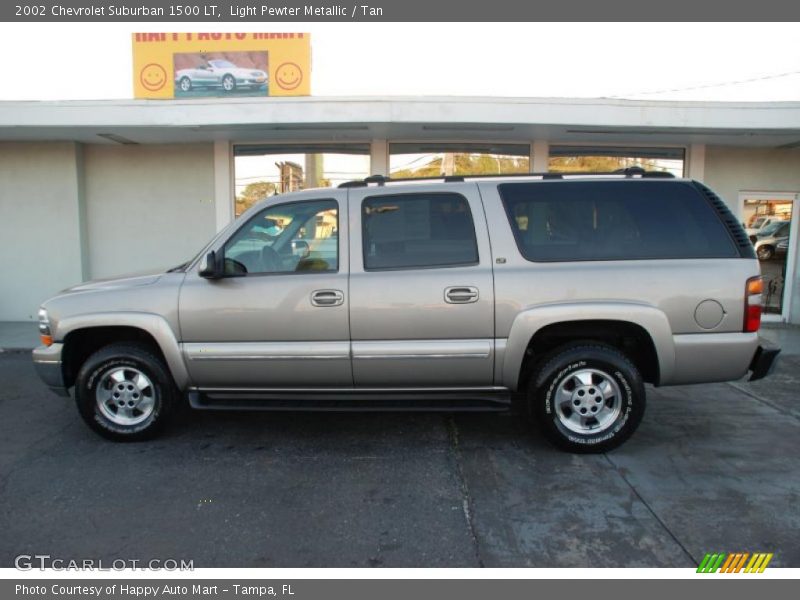 Light Pewter Metallic / Tan 2002 Chevrolet Suburban 1500 LT