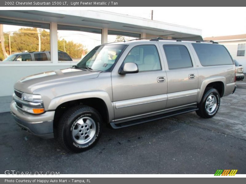 Light Pewter Metallic / Tan 2002 Chevrolet Suburban 1500 LT