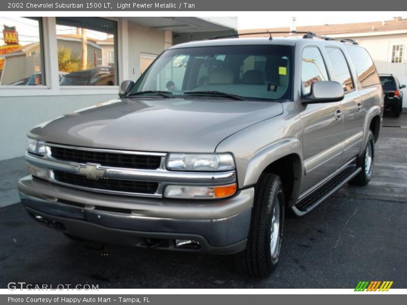 Light Pewter Metallic / Tan 2002 Chevrolet Suburban 1500 LT