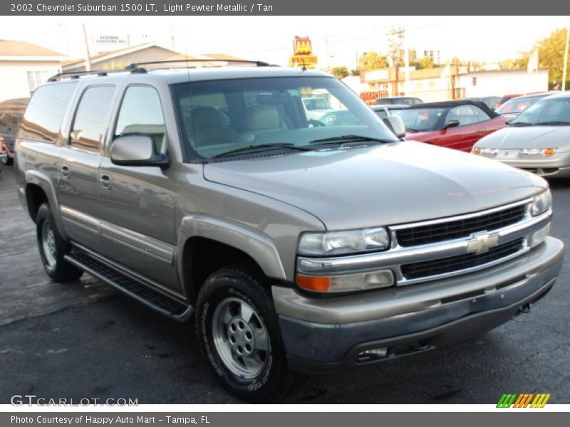 Light Pewter Metallic / Tan 2002 Chevrolet Suburban 1500 LT
