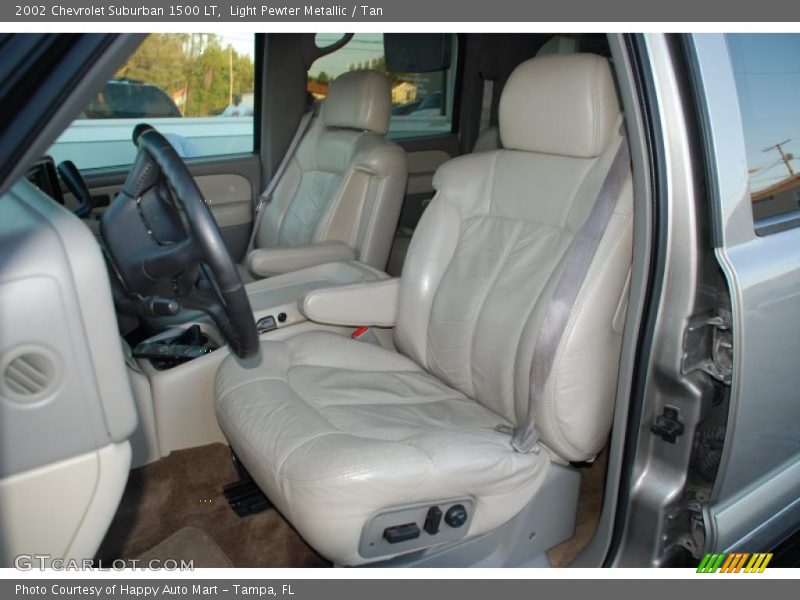 Light Pewter Metallic / Tan 2002 Chevrolet Suburban 1500 LT