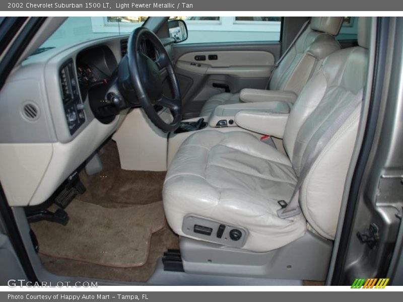 Light Pewter Metallic / Tan 2002 Chevrolet Suburban 1500 LT