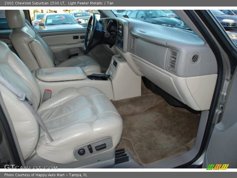 Light Pewter Metallic / Tan 2002 Chevrolet Suburban 1500 LT