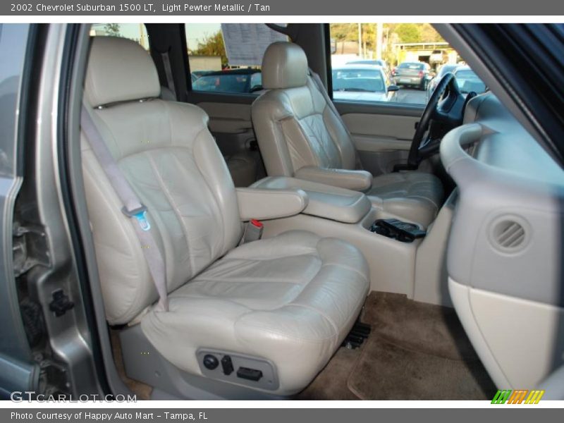 Light Pewter Metallic / Tan 2002 Chevrolet Suburban 1500 LT