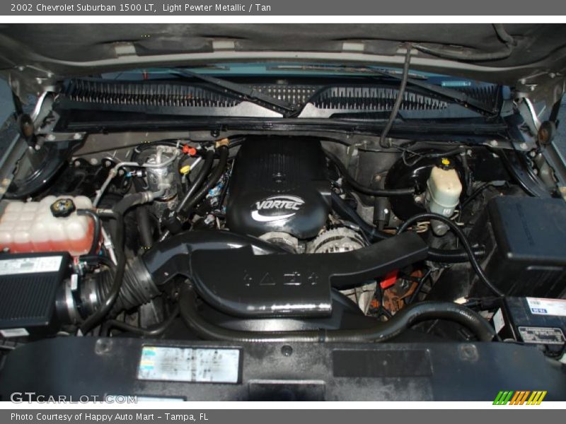 Light Pewter Metallic / Tan 2002 Chevrolet Suburban 1500 LT