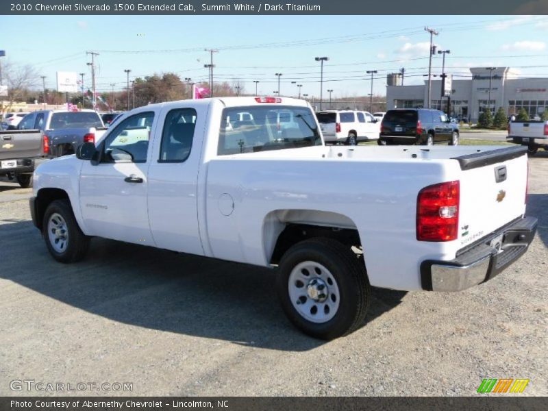 Summit White / Dark Titanium 2010 Chevrolet Silverado 1500 Extended Cab