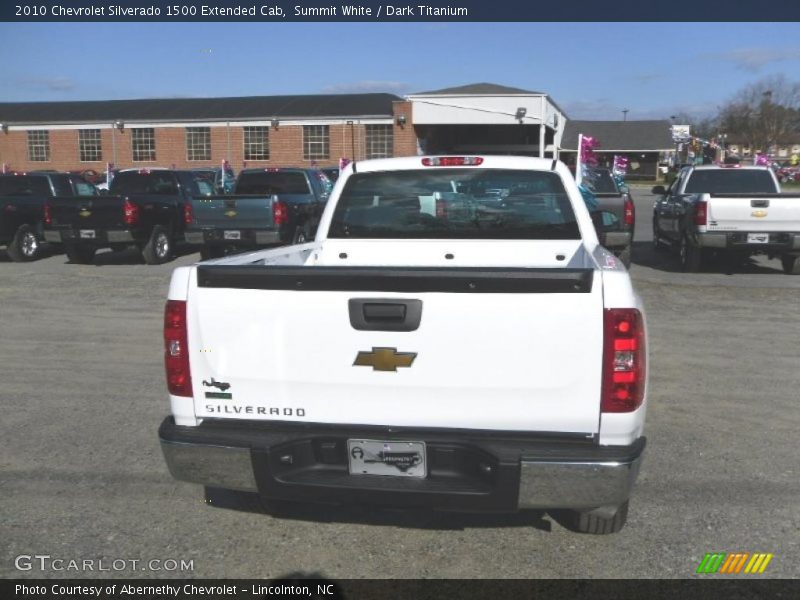 Summit White / Dark Titanium 2010 Chevrolet Silverado 1500 Extended Cab