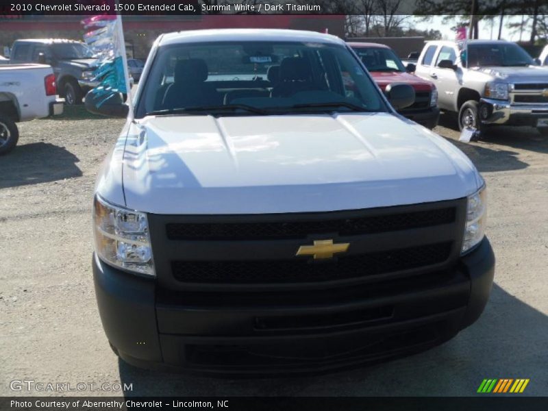 Summit White / Dark Titanium 2010 Chevrolet Silverado 1500 Extended Cab