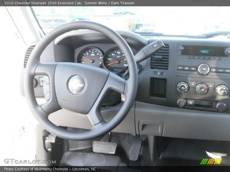 Summit White / Dark Titanium 2010 Chevrolet Silverado 1500 Extended Cab