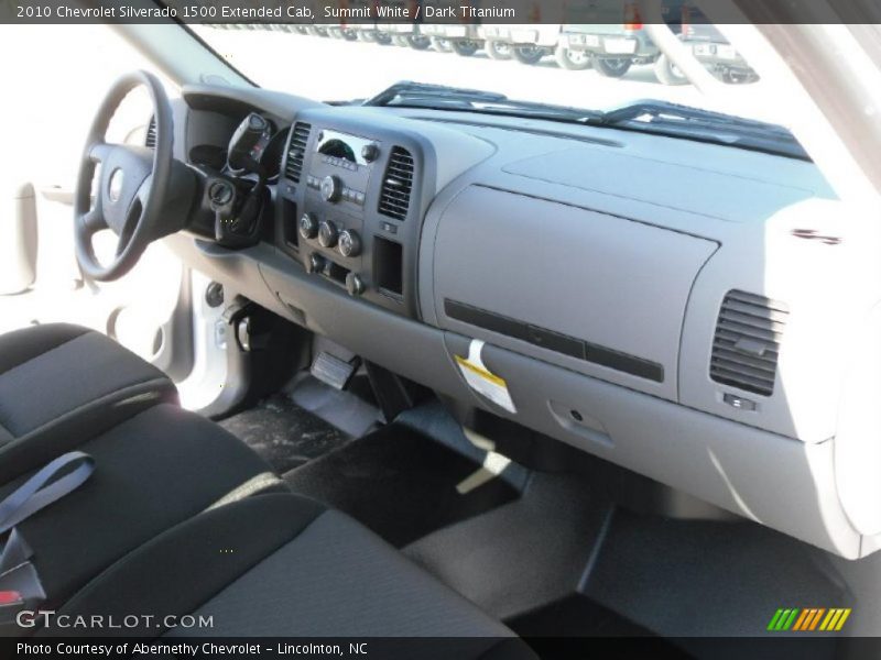 Summit White / Dark Titanium 2010 Chevrolet Silverado 1500 Extended Cab