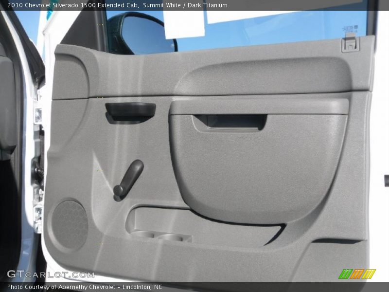 Summit White / Dark Titanium 2010 Chevrolet Silverado 1500 Extended Cab