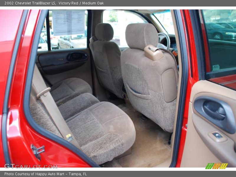 Victory Red / Medium Oak 2002 Chevrolet TrailBlazer LS