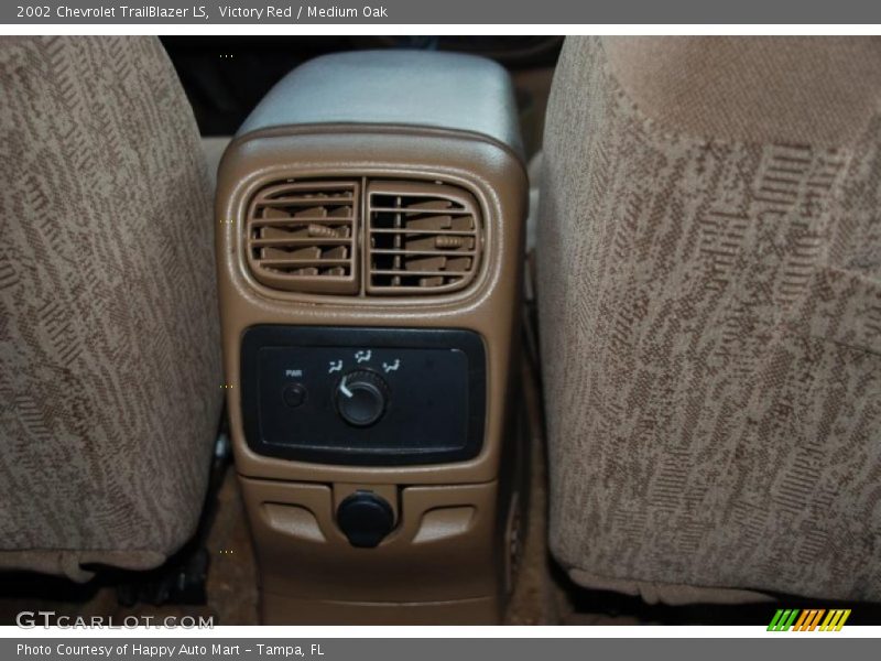 Victory Red / Medium Oak 2002 Chevrolet TrailBlazer LS