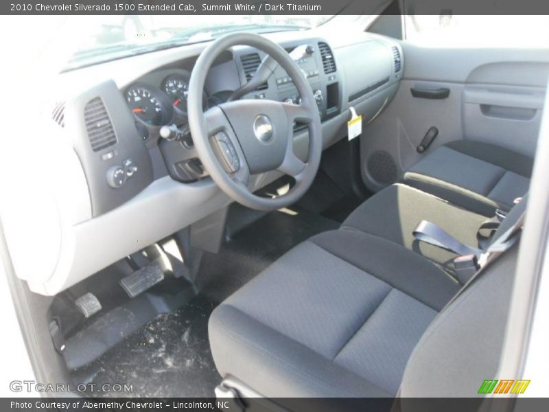 Summit White / Dark Titanium 2010 Chevrolet Silverado 1500 Extended Cab