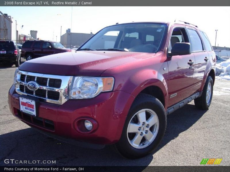 Redfire Metallic / Camel 2008 Ford Escape XLT V6