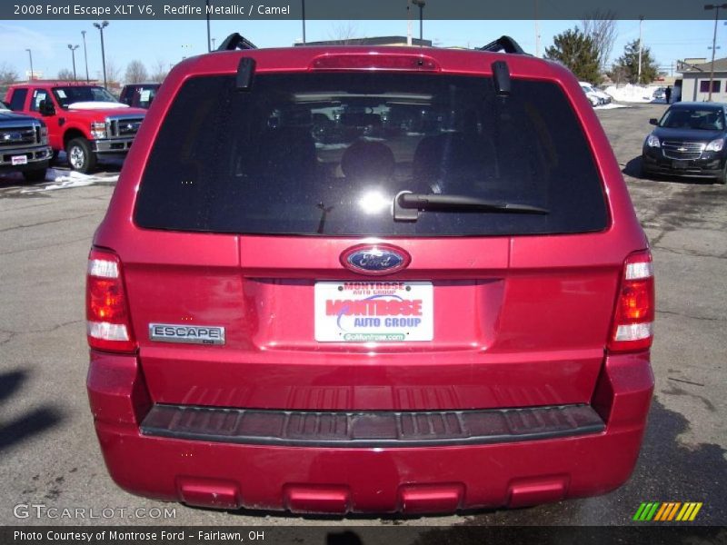 Redfire Metallic / Camel 2008 Ford Escape XLT V6