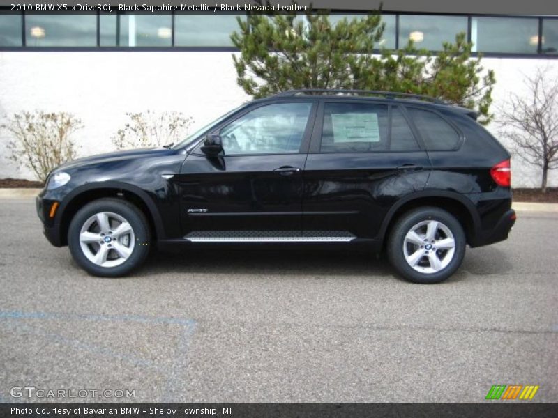 Black Sapphire Metallic / Black Nevada Leather 2010 BMW X5 xDrive30i