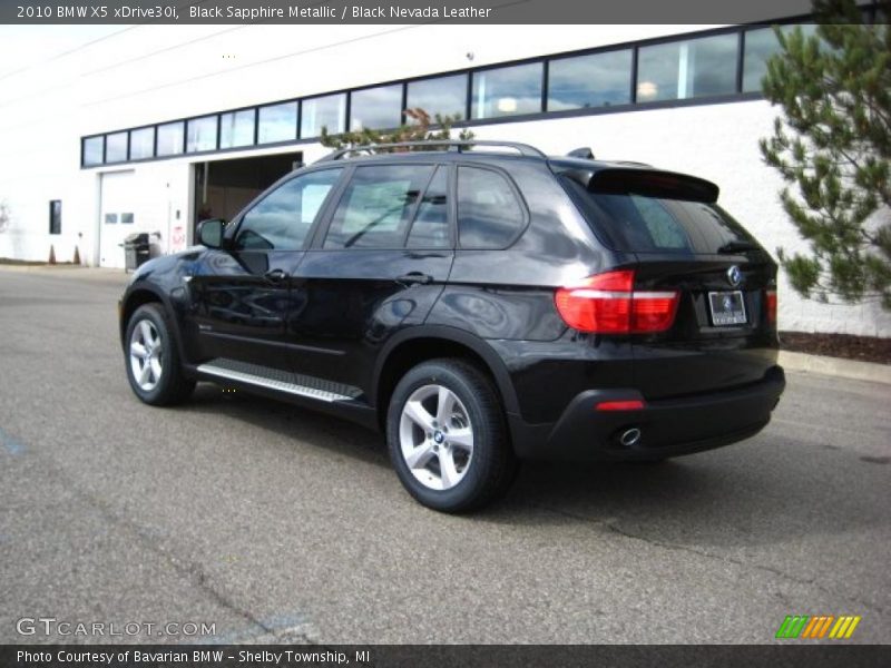 Black Sapphire Metallic / Black Nevada Leather 2010 BMW X5 xDrive30i