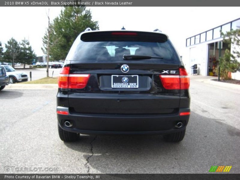 Black Sapphire Metallic / Black Nevada Leather 2010 BMW X5 xDrive30i