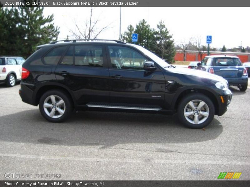 Black Sapphire Metallic / Black Nevada Leather 2010 BMW X5 xDrive30i