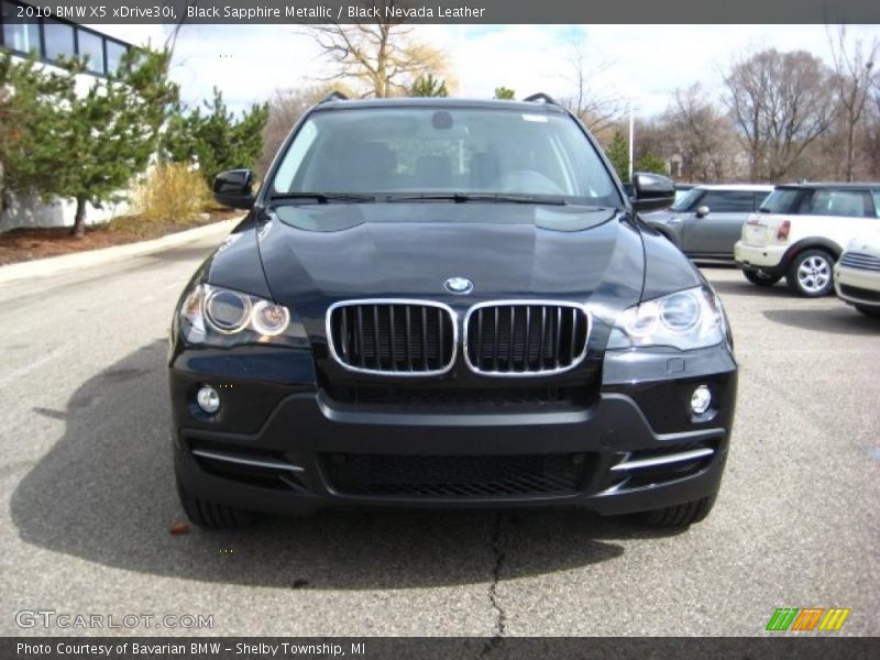 Black Sapphire Metallic / Black Nevada Leather 2010 BMW X5 xDrive30i