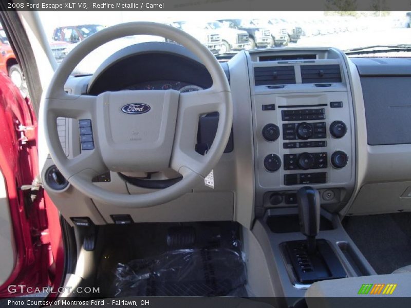 Redfire Metallic / Camel 2008 Ford Escape XLT V6