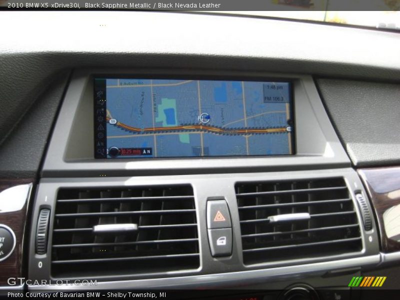 Black Sapphire Metallic / Black Nevada Leather 2010 BMW X5 xDrive30i