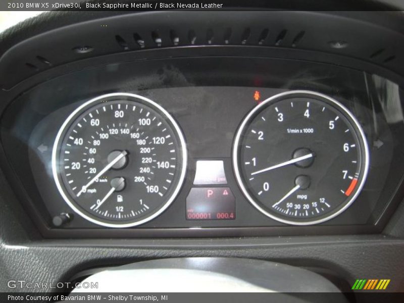 Black Sapphire Metallic / Black Nevada Leather 2010 BMW X5 xDrive30i