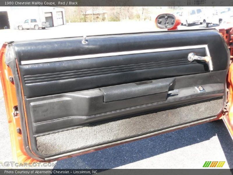 Red / Black 1980 Chevrolet Malibu Coupe