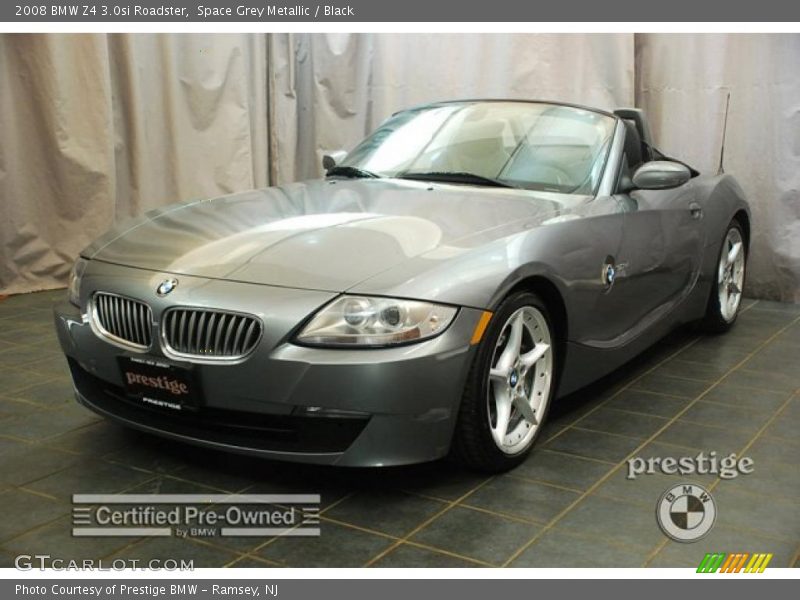 Space Grey Metallic / Black 2008 BMW Z4 3.0si Roadster