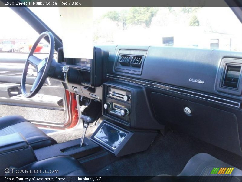 Red / Black 1980 Chevrolet Malibu Coupe