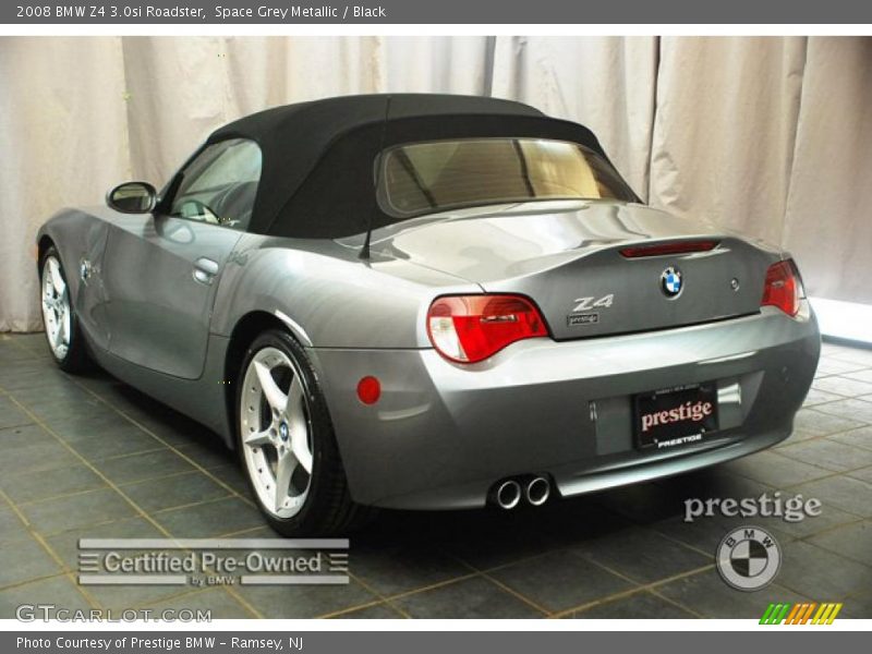 Space Grey Metallic / Black 2008 BMW Z4 3.0si Roadster
