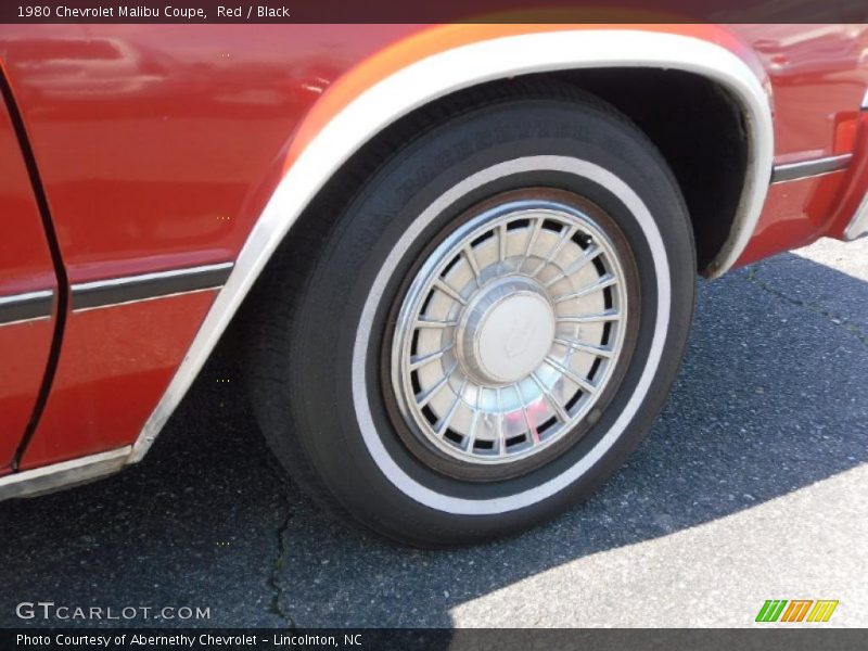 Red / Black 1980 Chevrolet Malibu Coupe