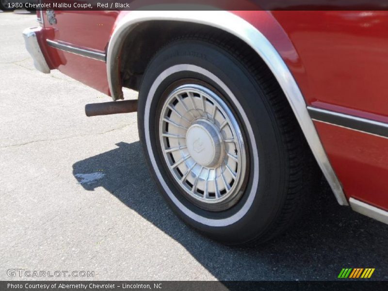 Red / Black 1980 Chevrolet Malibu Coupe