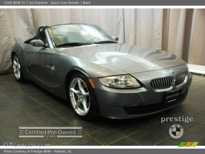 Space Grey Metallic / Black 2008 BMW Z4 3.0si Roadster