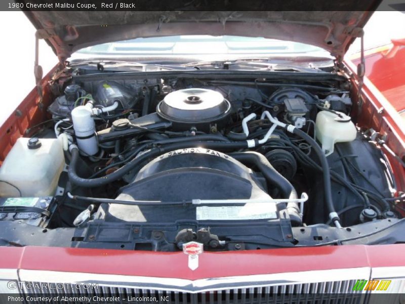 Red / Black 1980 Chevrolet Malibu Coupe