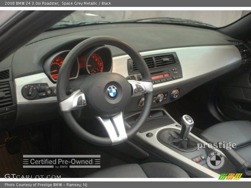 Space Grey Metallic / Black 2008 BMW Z4 3.0si Roadster