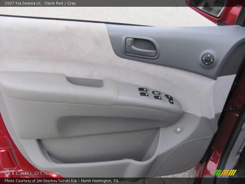 Claret Red / Gray 2007 Kia Sedona LX
