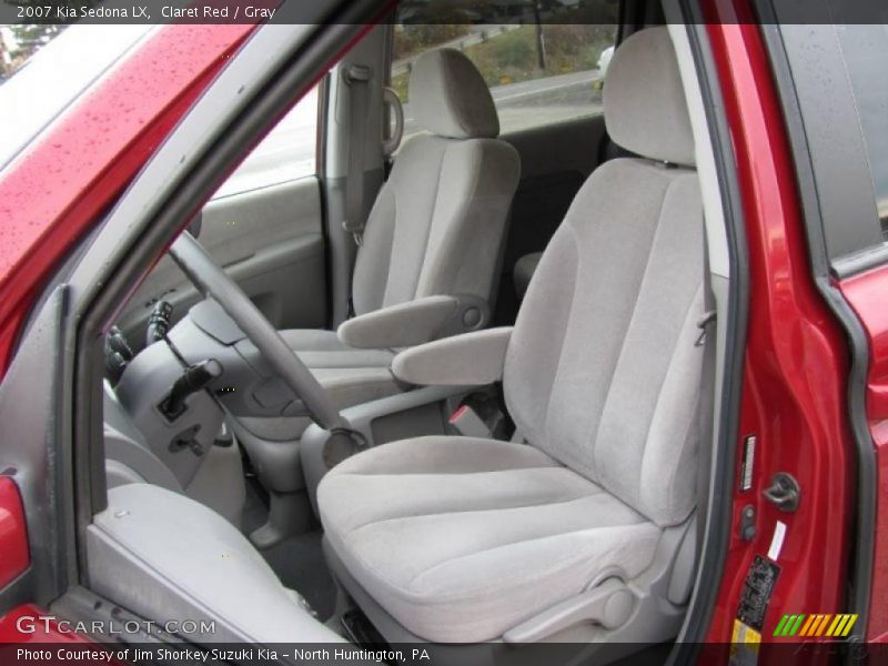 Claret Red / Gray 2007 Kia Sedona LX