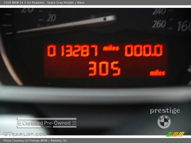 Space Grey Metallic / Black 2008 BMW Z4 3.0si Roadster