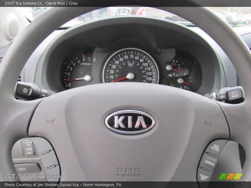 Claret Red / Gray 2007 Kia Sedona LX