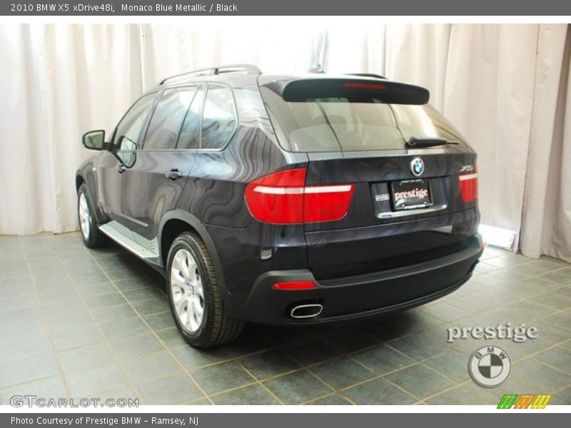 Monaco Blue Metallic / Black 2010 BMW X5 xDrive48i
