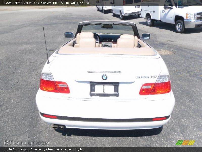 Alpine White / Sand 2004 BMW 3 Series 325i Convertible