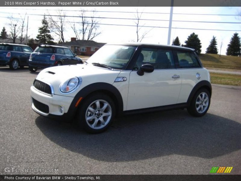 Pepper White / Grey/Carbon Black 2010 Mini Cooper S Hardtop